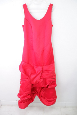 Платье ярко-красное открытое 46-48 размер