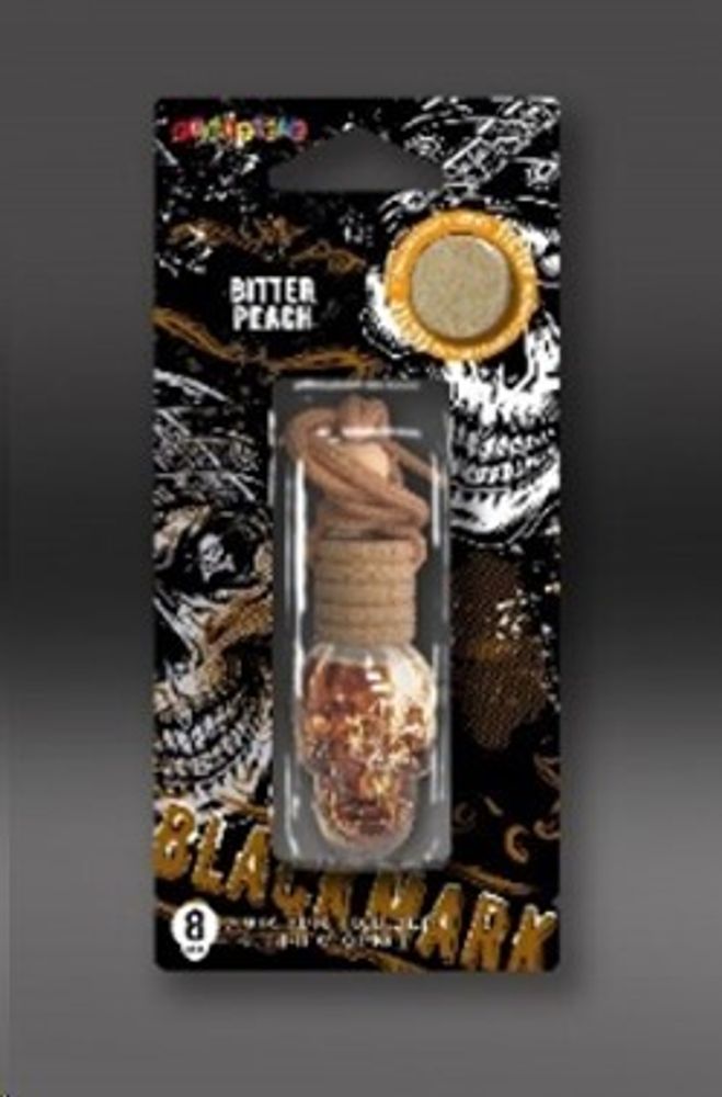 Ароматизатор подвесной  Aroma Glass  линейки  Black Mark  Bitter Peach 8 мл (аромат персика с горькими древесными оттенк (FOUETTE)
