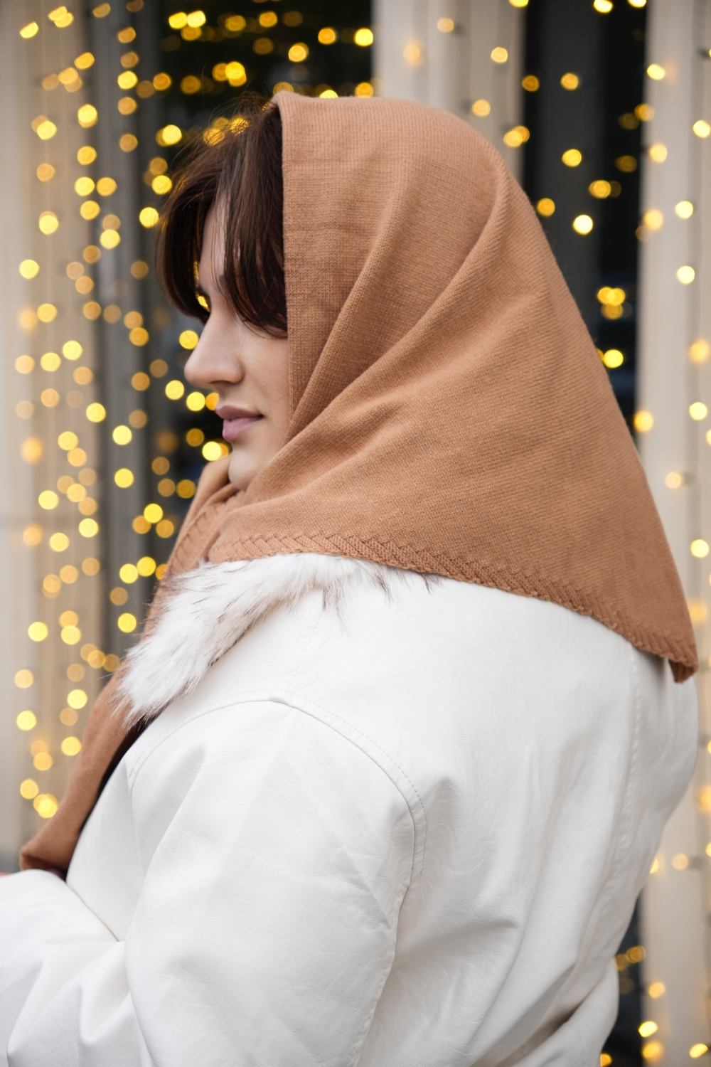 Косынка облегченная кэмел