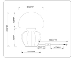LH53247 CF/WH кофе/белый G9 max 28W D165*220