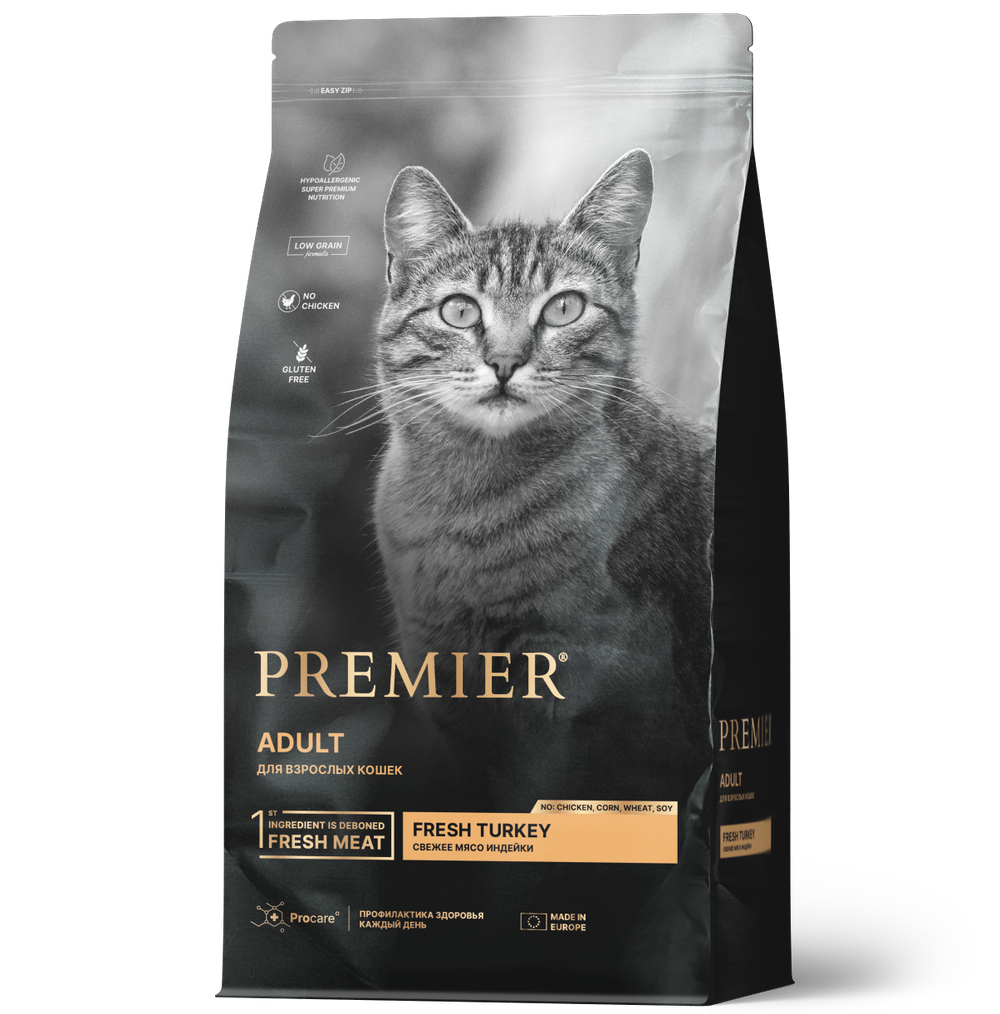 PREMIER CAT ADULT Turkey Индейка для взрослых кошек