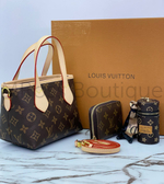 Сумка Neverfull mini, кошелек, брелок Louis Vuitton