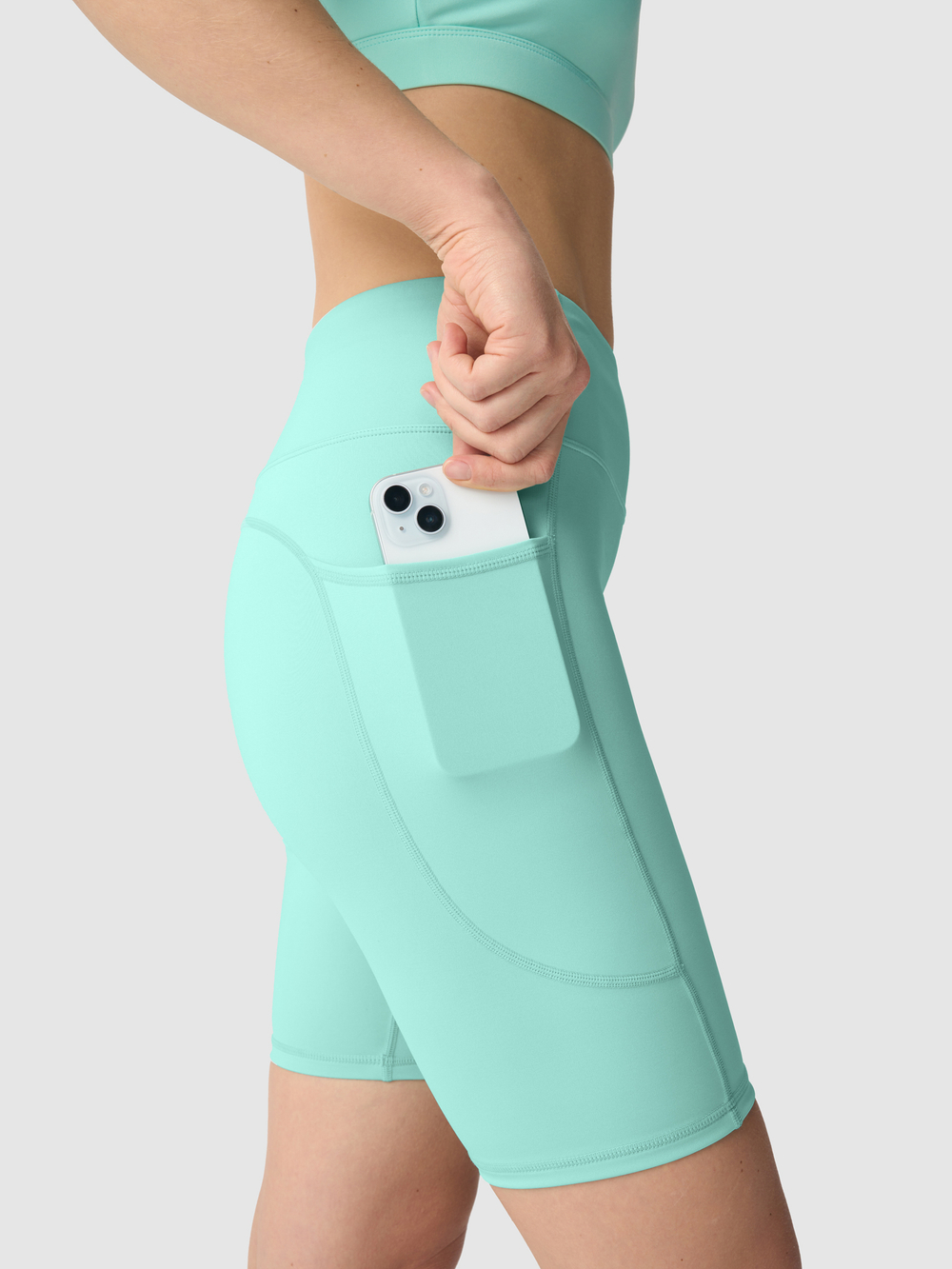 Велосипедки женские GRI Фитнес мятные