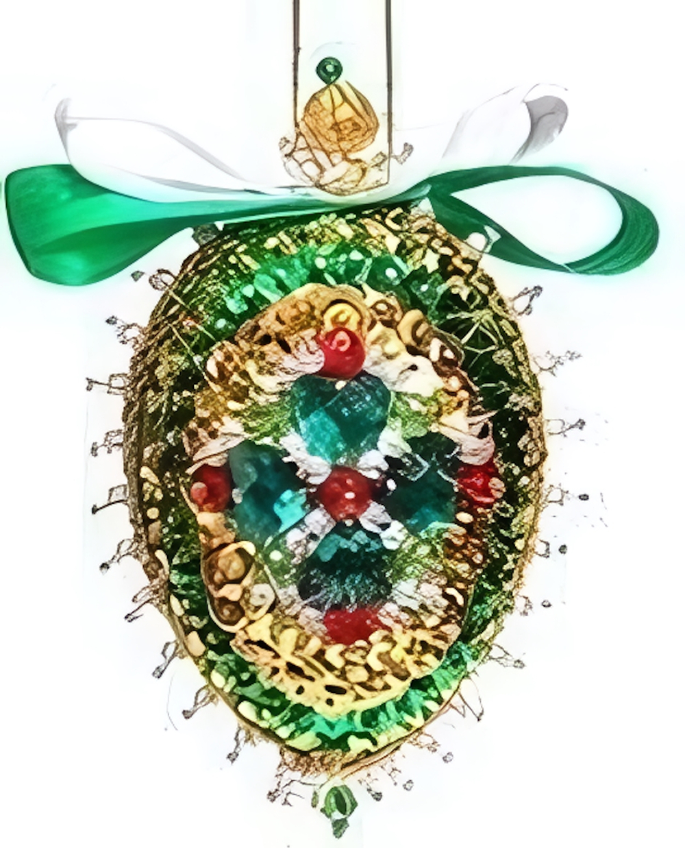 Новогодняя шишка "Изумрудная" (Волшебная мастерская)