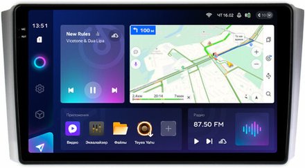 Магнитола для SsangYong Rexton 2 Y250 2007-2012 - Teyes CC3-2K монитор 9.5" 2K QLED на Android 10, ТОП процессор, CarPlay, 4G SIM-слот