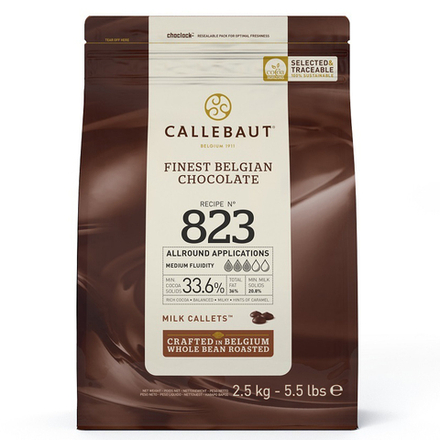 Шоколад молочный Callebaut Select 33,6% (2,5 кг)