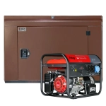 Бензиновый генератор FUBAG BS 7500 A ES с кожухом Geon 1400SS RAL 8017