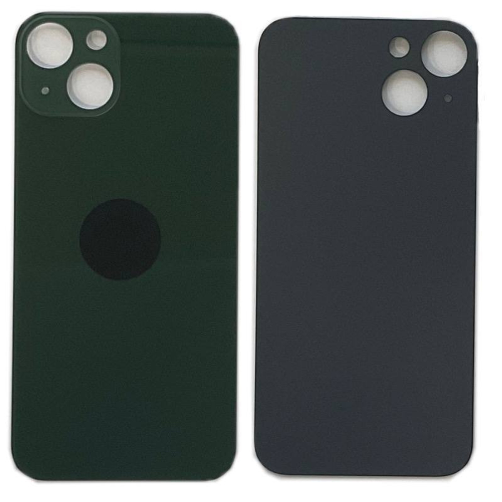 Задняя крышка для Apple iPhone 13 Зеленый (стекло, широкий вырез под камеру)