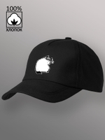 Бейсболка Недовольный котик