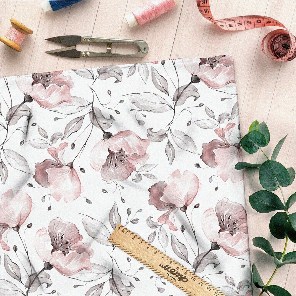 Ткань барби весенний цветочный дизайн