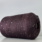 LUXOR; 100% хлопок, пайетки 2мм; 540м/100гр; цвет: бордово-коричневый, пайетки в цвет нити; S303