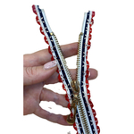 Застежка-молния декоративная разъемная металл №5 70см