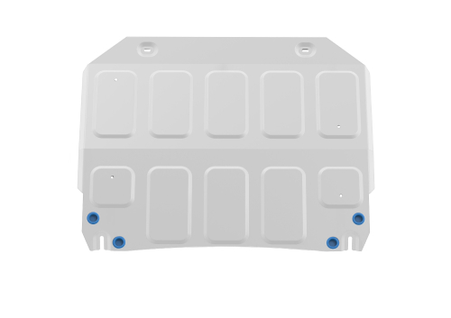 Защита картера Rival для GAC GS3 II поколение РКПП FWD 2023-н.в., рынок РФ, алюминий 3 мм, с крепежом, штампованная, 333.3404.1