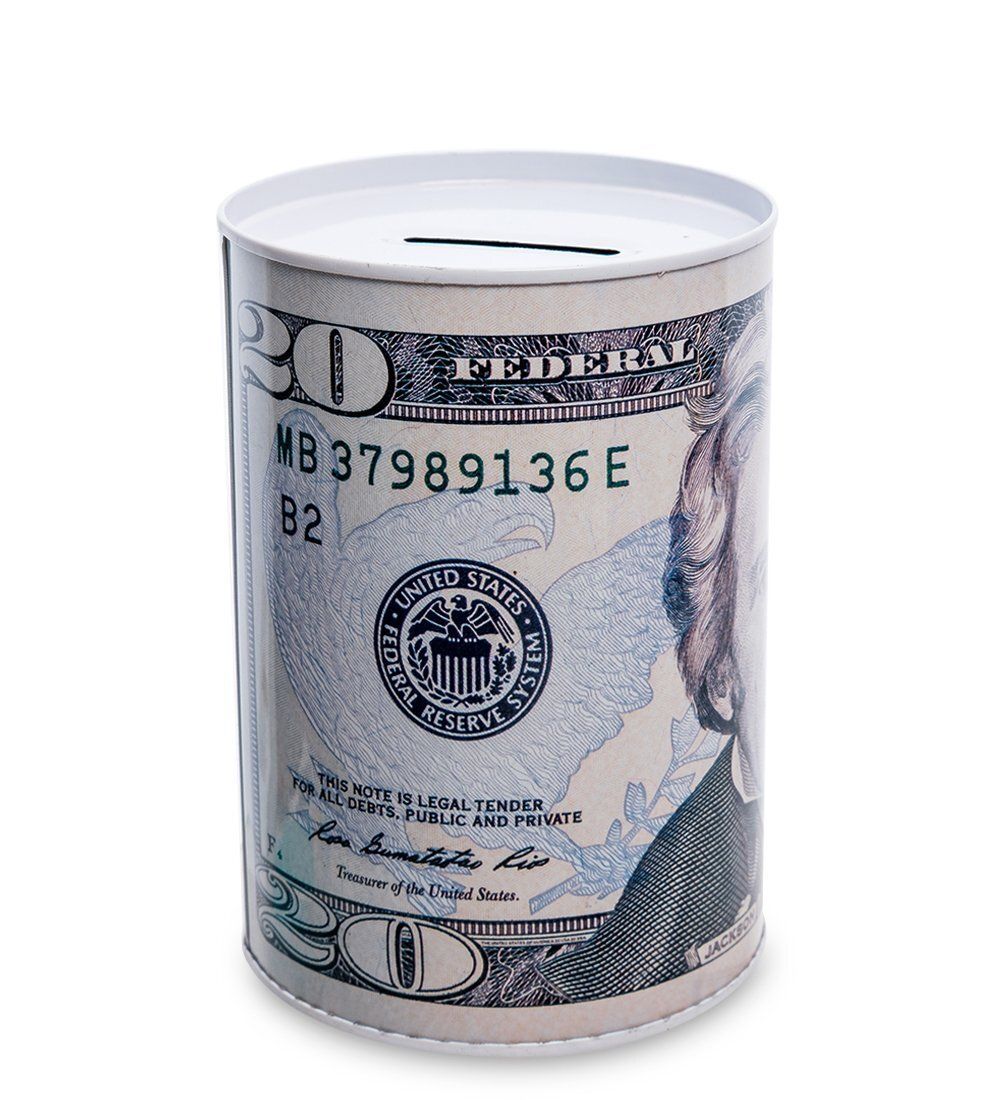 BX- 47/3 Металлическая копилка мал. «20 Долларов»