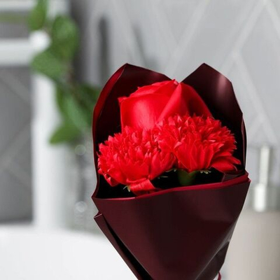 Букет из лепесткового мыла «С 8 Марта»