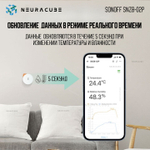 Умный ZigBee Датчик температуры и влажности Sonoff SNZB-02P (Работает с Яндекс Алисой)