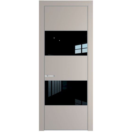 Межкомнатная дверь эмаль Profil Doors 22PA сэнд со вставкой