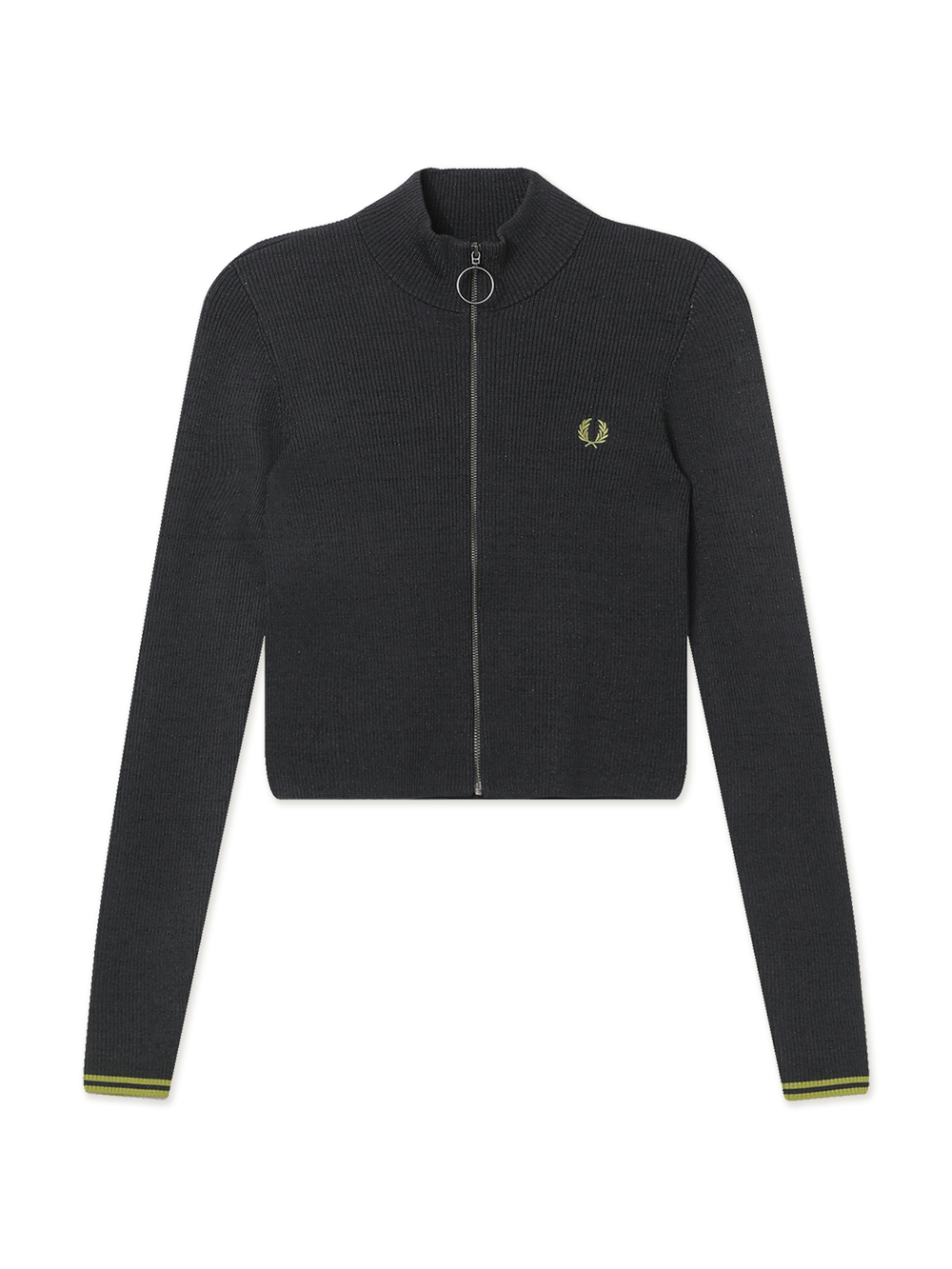 Женский Свитер Zip-through Mtllc Ribbd