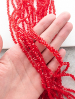 Алмазное стекло 4мм, ярко-красный