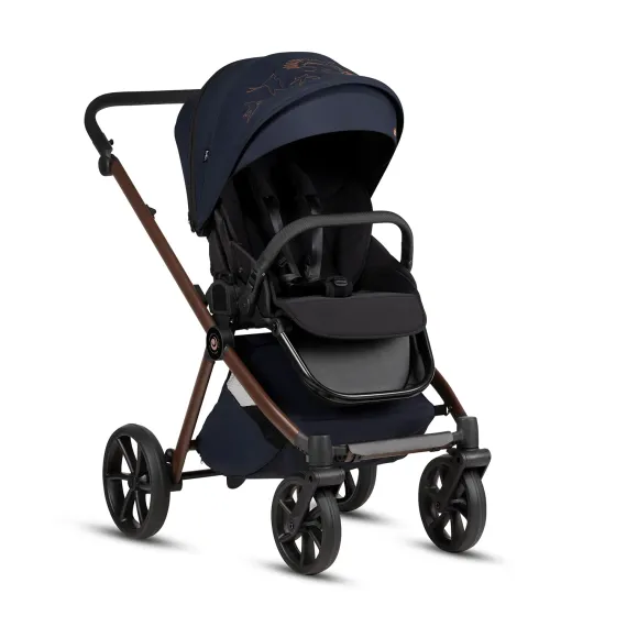 Коляска 3 в 1 Tutis Mio 3+ Limited Edition Midnight Swallow