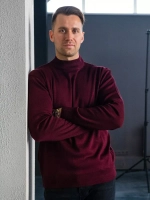 Джемпер Турция тонкий теплый с горлом