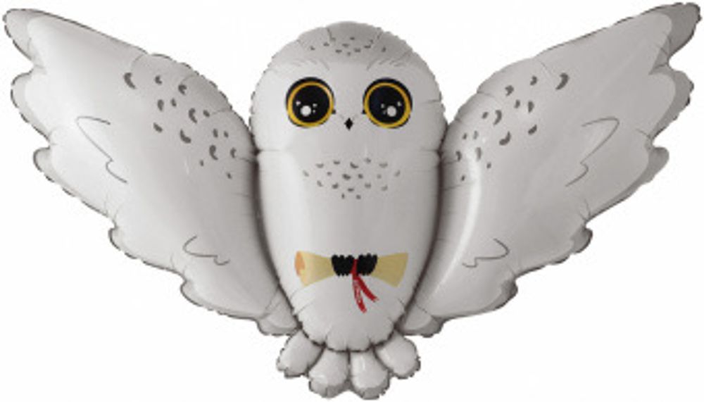 Шар-фигура, фольга, "Сова полярная", 51"/130 см, инд. уп.