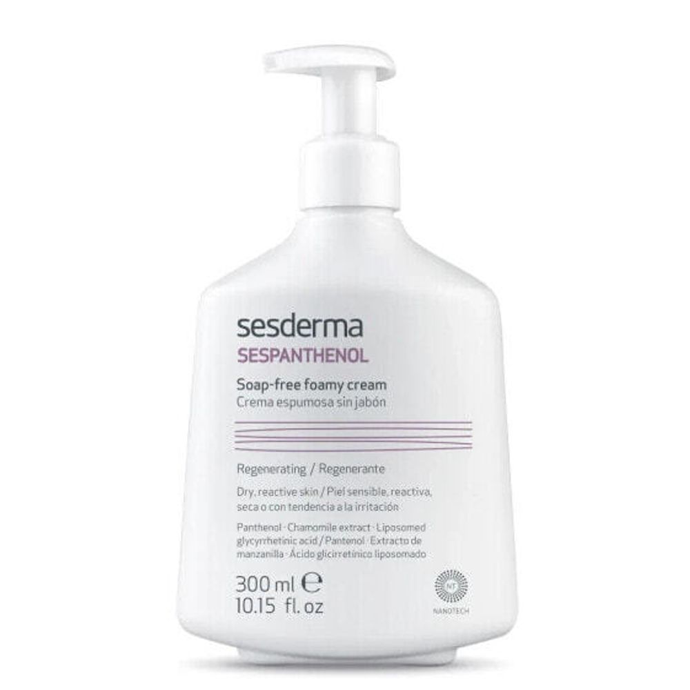 Sesderma Sespanthenol Soap-Free Foamy Cream Восстанавливающая крем-пенка для чувствительной или поврежденной кожи