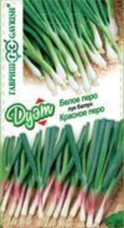 Лук батун Белое перо + Красное перо 1г Гавриш