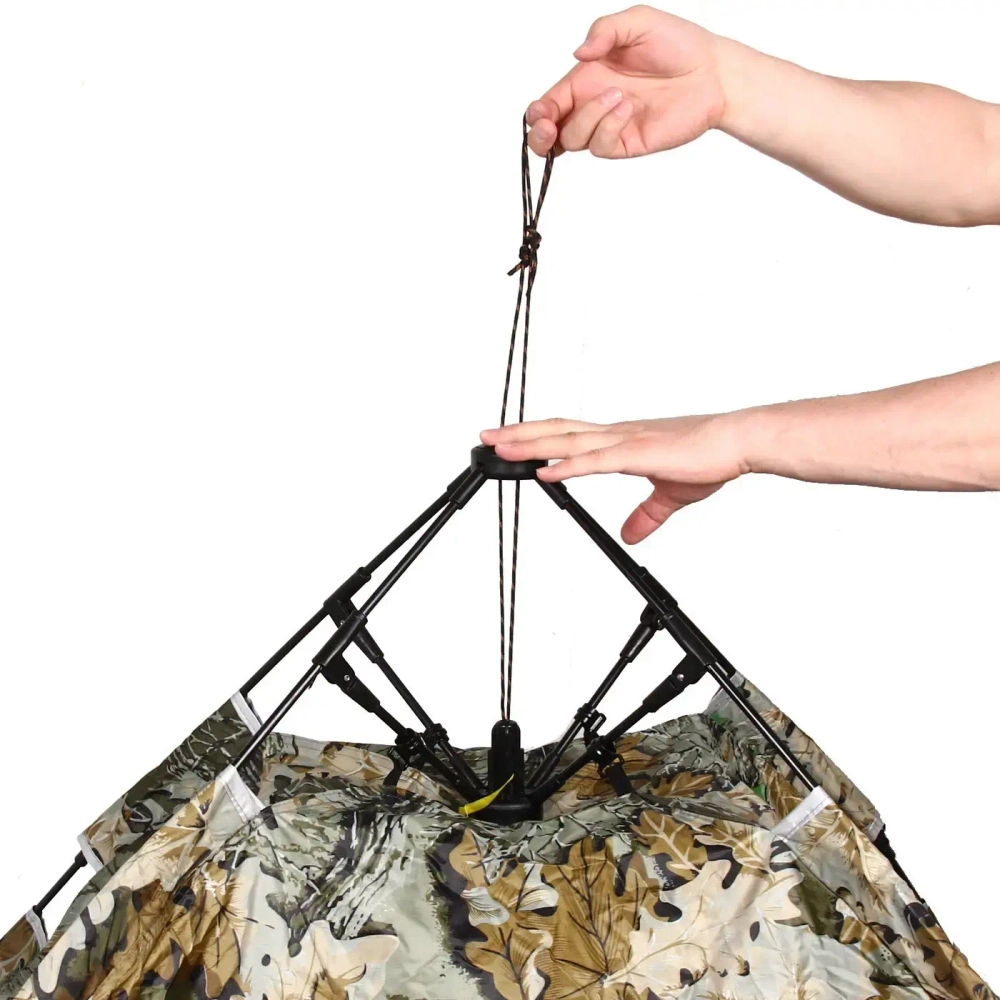 Палатка туристическая Катунь-2 однослойная, зонтичного типа, 200*150*110 см, цвет хаки