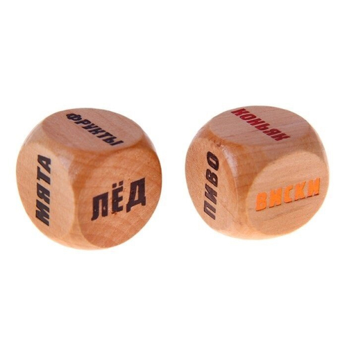 Кубики деревянные алкогольные "Что с чем смешать?"