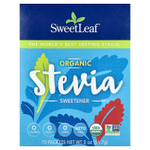SweetLeaf Stevia, органический подсластитель из стевии, 70 пакетиков по 0,8 г (0,028 унции)