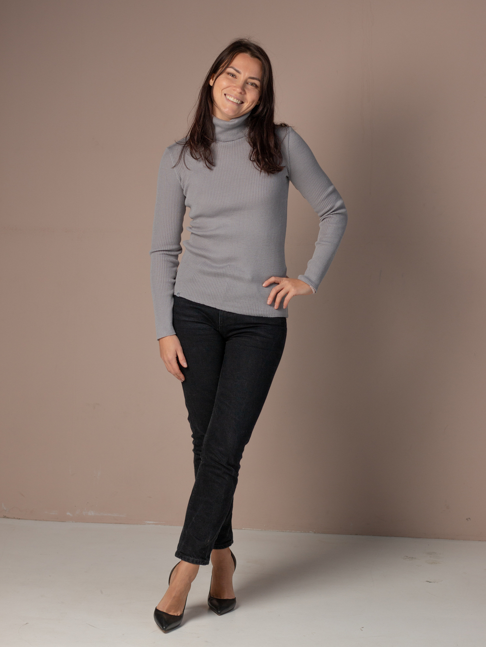 Водолазка для мам (Серебро)