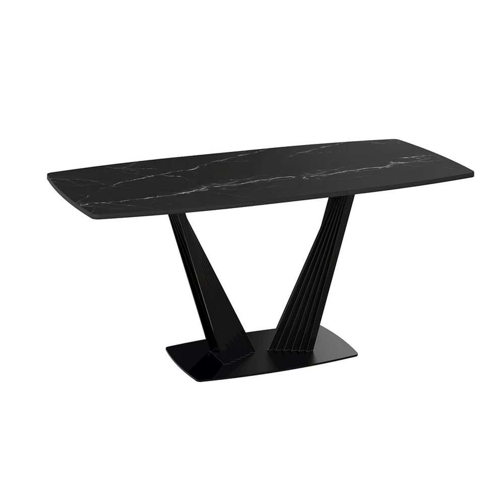 Стол кухонный обеденный раздвижной Капучино Матовый/Стекло Матовое Капучино, Фабио, 130х80х75 см