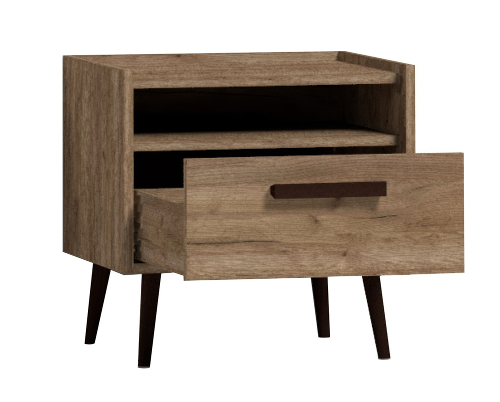Тумба прикроватная с ящиком Nature 41, дуб табачный