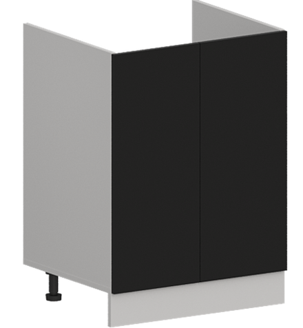 Кухня Модуль ШНМ 600 Графит / Черный матовый