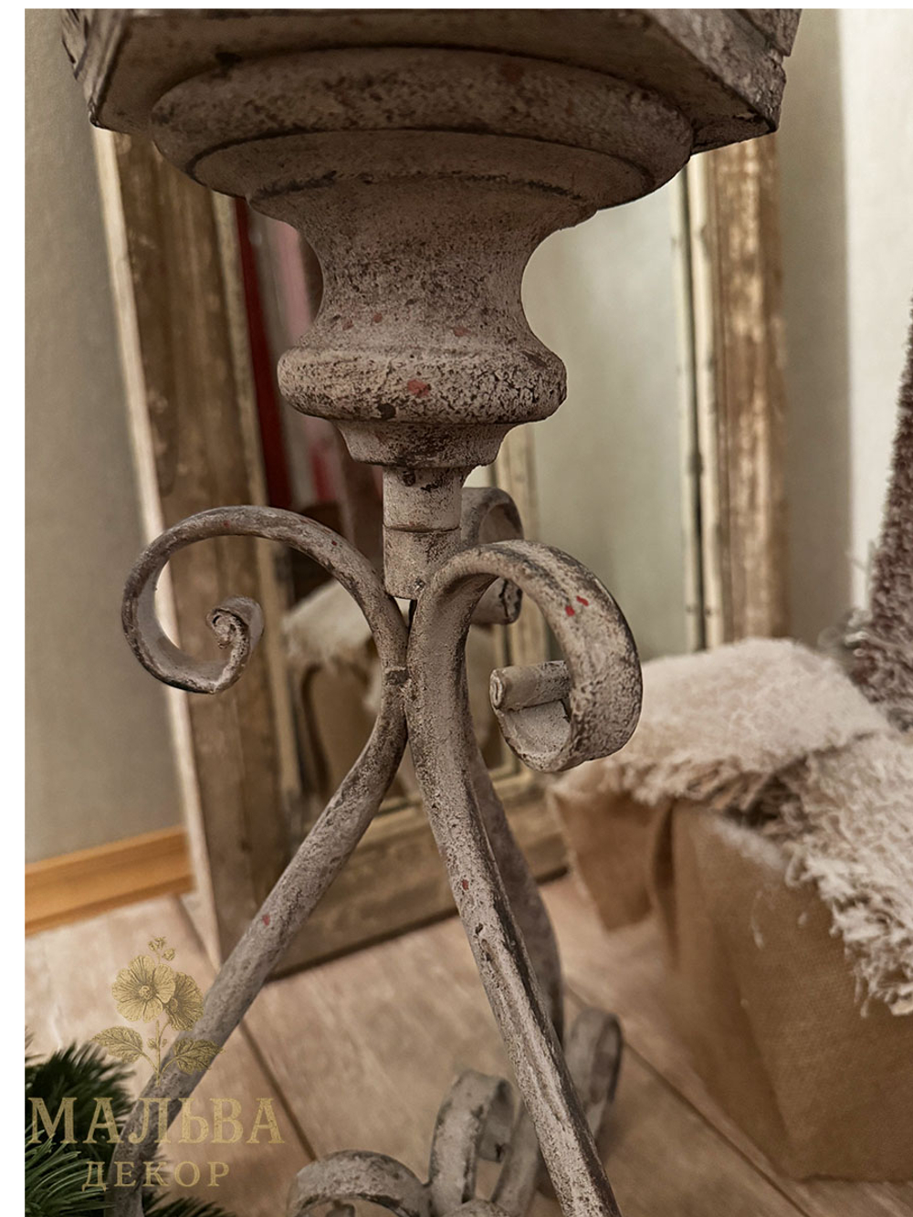 Подсвечник "Фонарь" 33x28x93 см