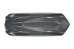 Автобокс на крышу автомобиля "Cybort Inception" 480 л, двухсторонний (серый металлик) / ТюнАвто