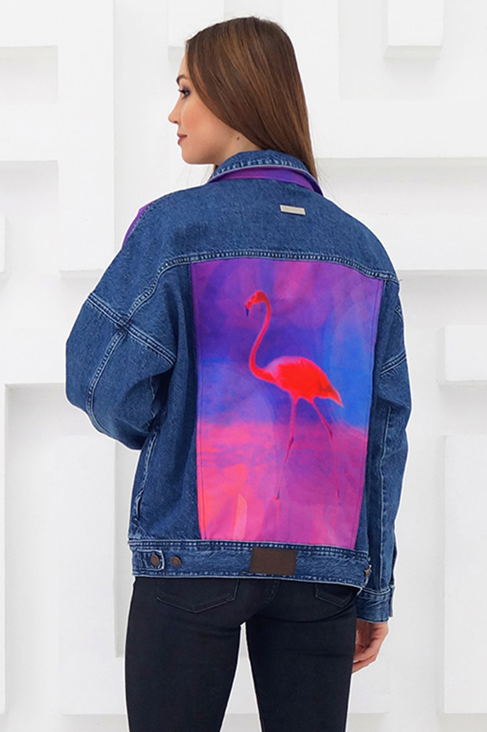 LIGVIANNI Джинсовая куртка Denim Jacket Flamingo