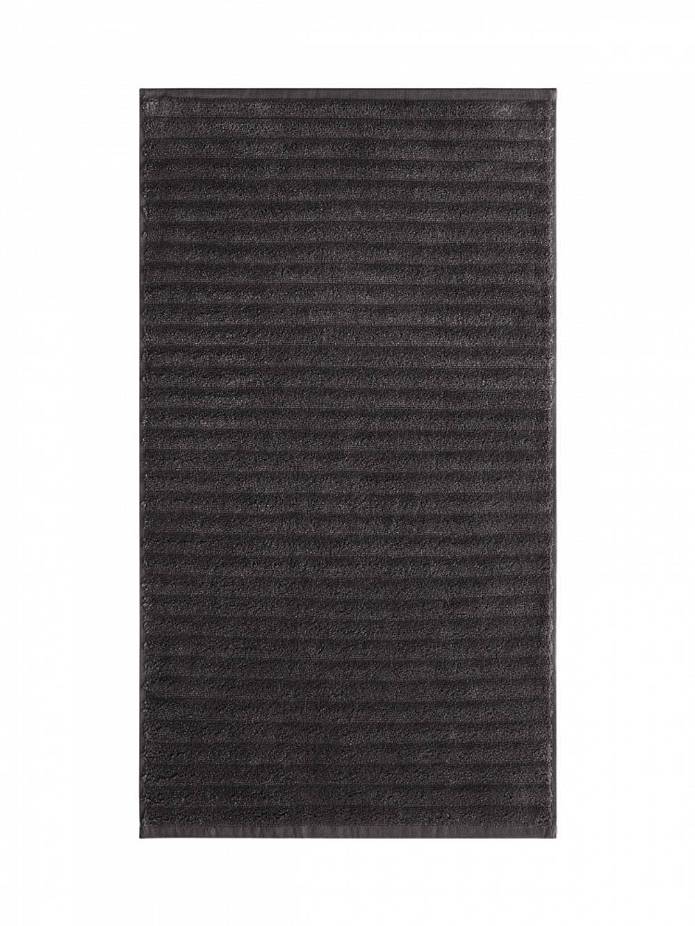 Полотенце махровое DeNASTIA Узкая Волна 500gsm 40x60 100% хлопок, темно-серый