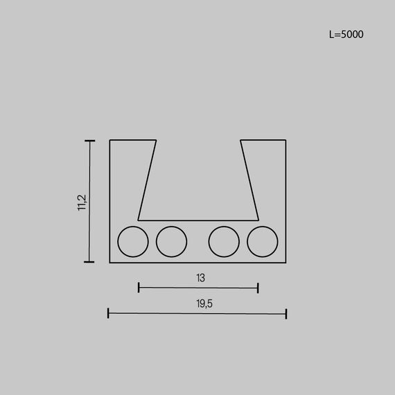 Шинопровод Maytoni Technical Busbar trunkings Elasity TRX160-115B