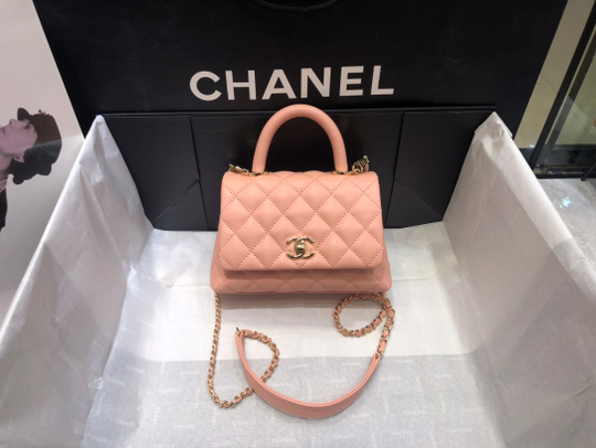 Chane1 Coco Handle Bag 19 cm