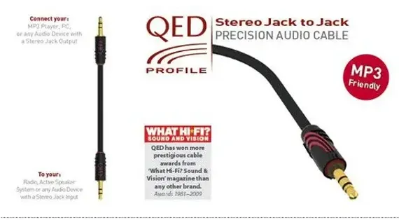 QED Profile Stereo Jack to Jack 1m