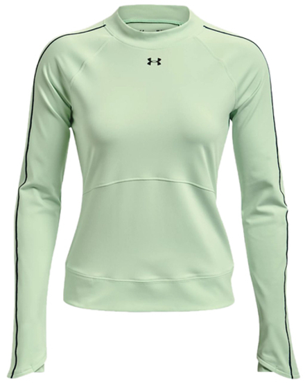 Женская теннисная футболка   Under Armour Rush ColdGear Core Top W - aqua foam/white
