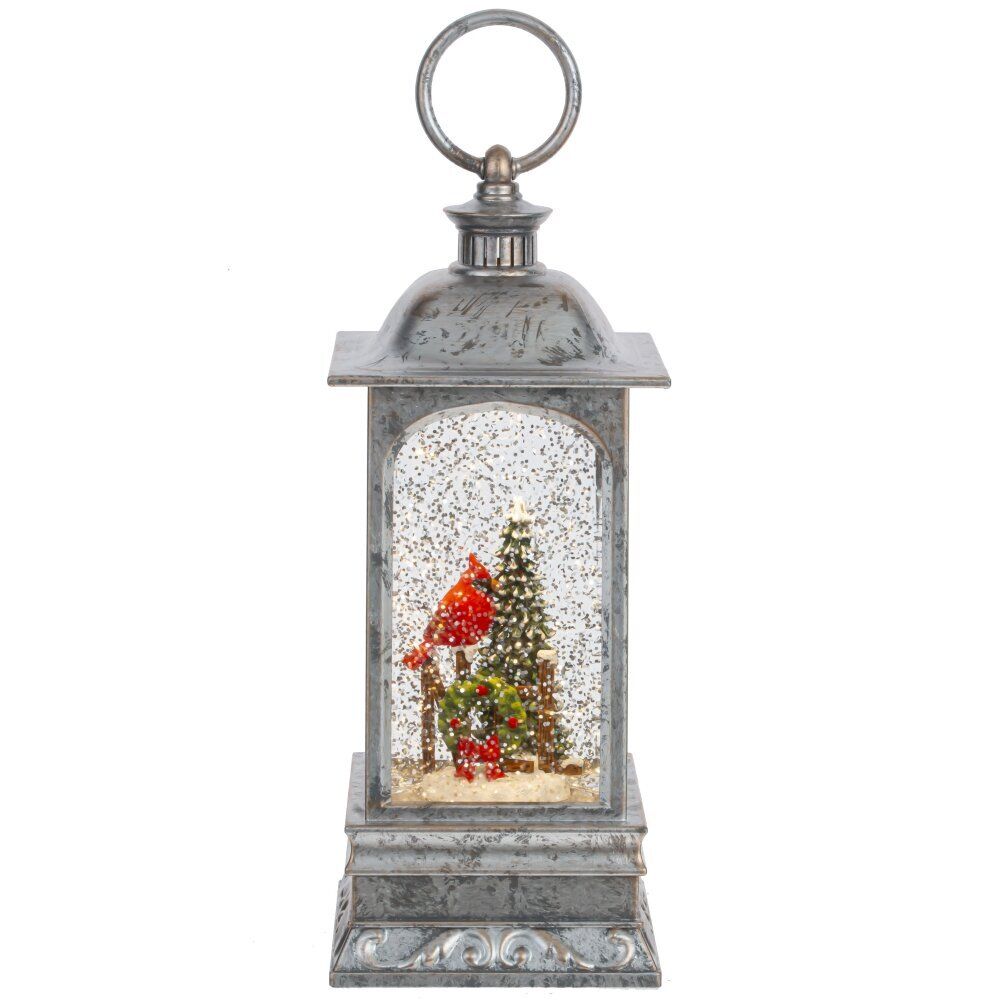 GAEM Изделие декоративное "Фонарь" (подсвет, вьюга, 3хАА н/п), L9 W9 H27 см