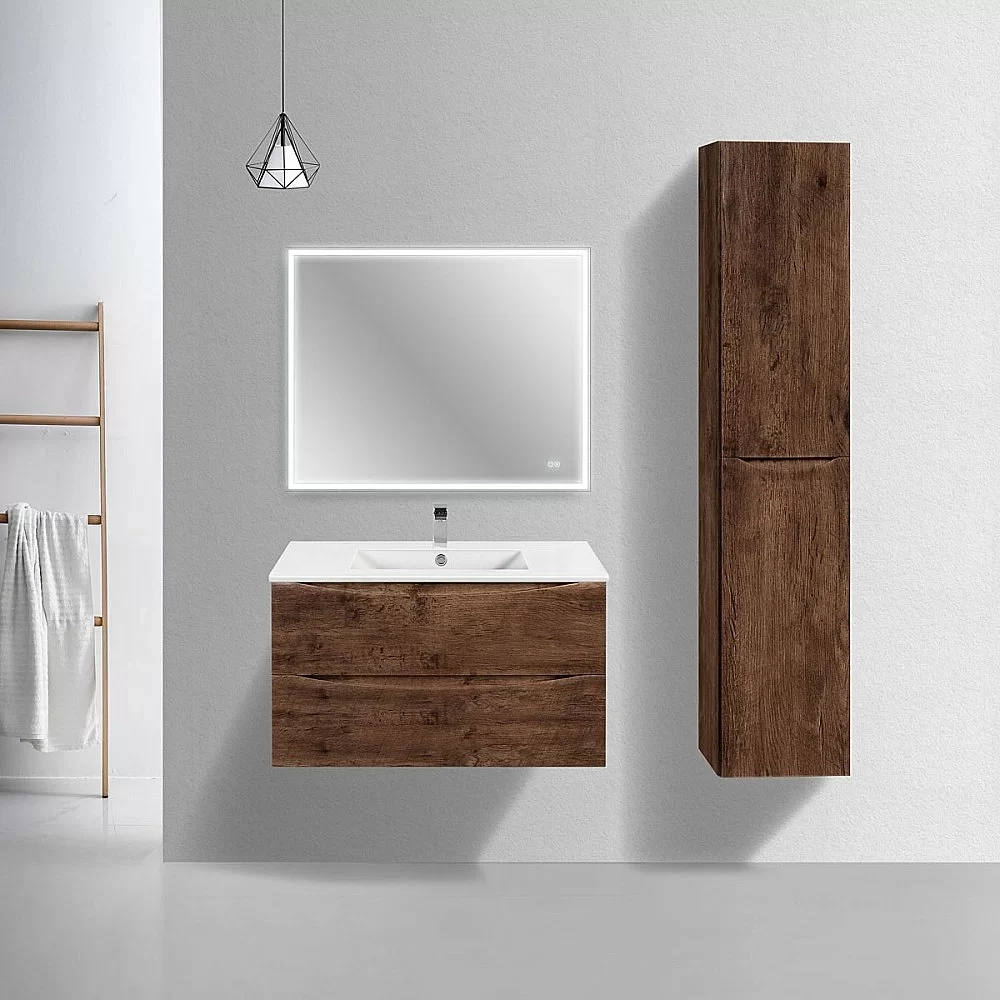 Тумба с раковиной Vincea Mia Slim 900 R.Wood