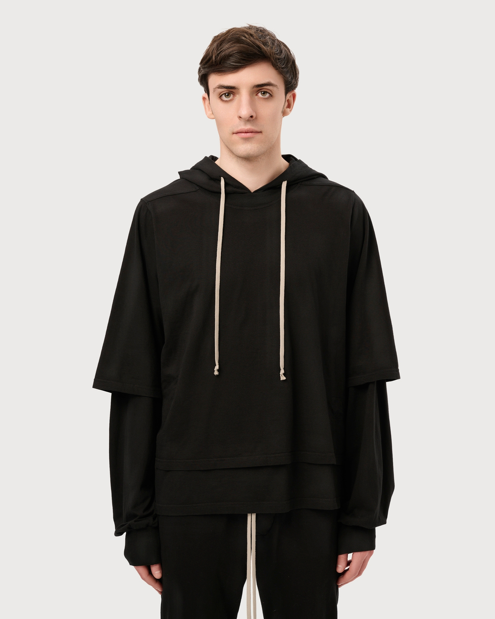 RICK OWENS DRKSHDW ХУДИ ЧЕРНАЯ HUSTLER