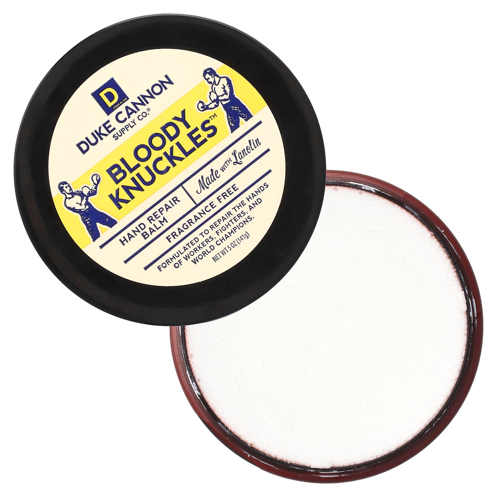 Duke Cannon Supply Co., Bloody Knuckles ™, восстанавливающий бальзам для рук, без отдушек, 141 г (5 унций)
