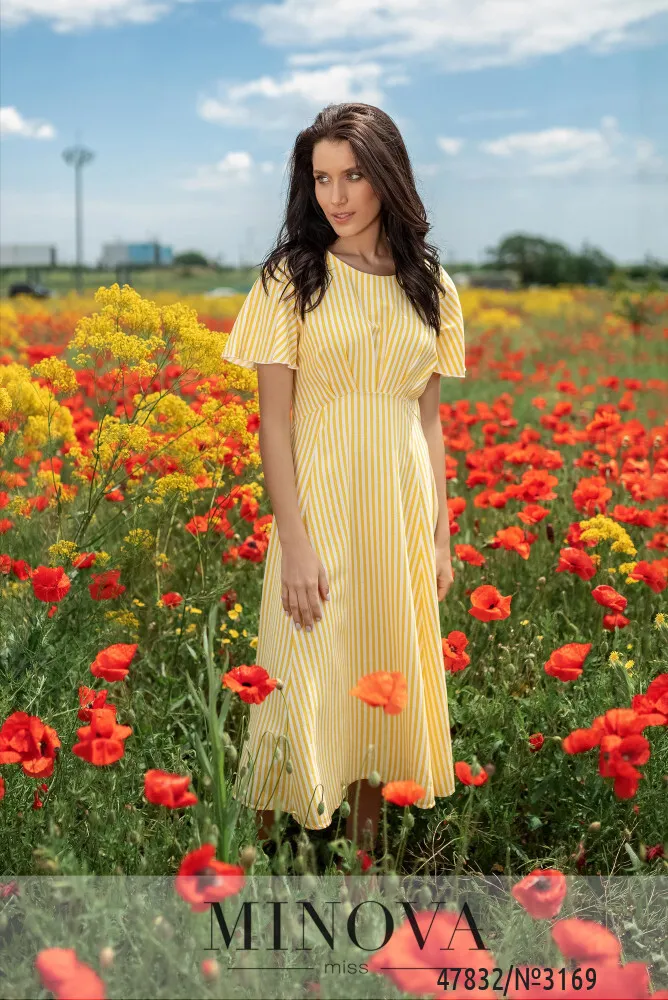 Платье 3169-желтый Minova