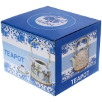 Чайник заварочный керамический 700мл с ситом «Фиалки»