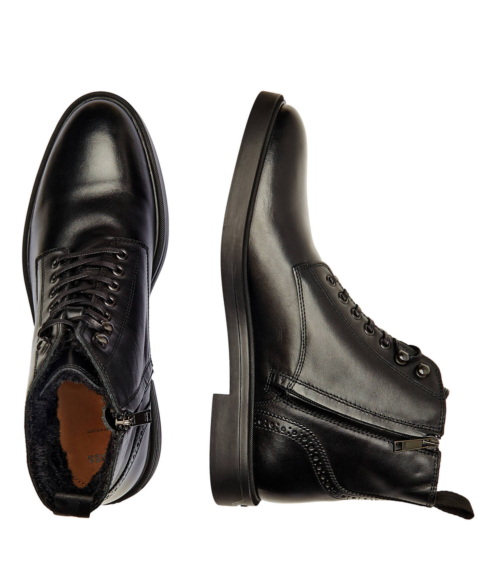 Кожаные высокие сапоги Calev BOSS BLACK - черный(50529253)